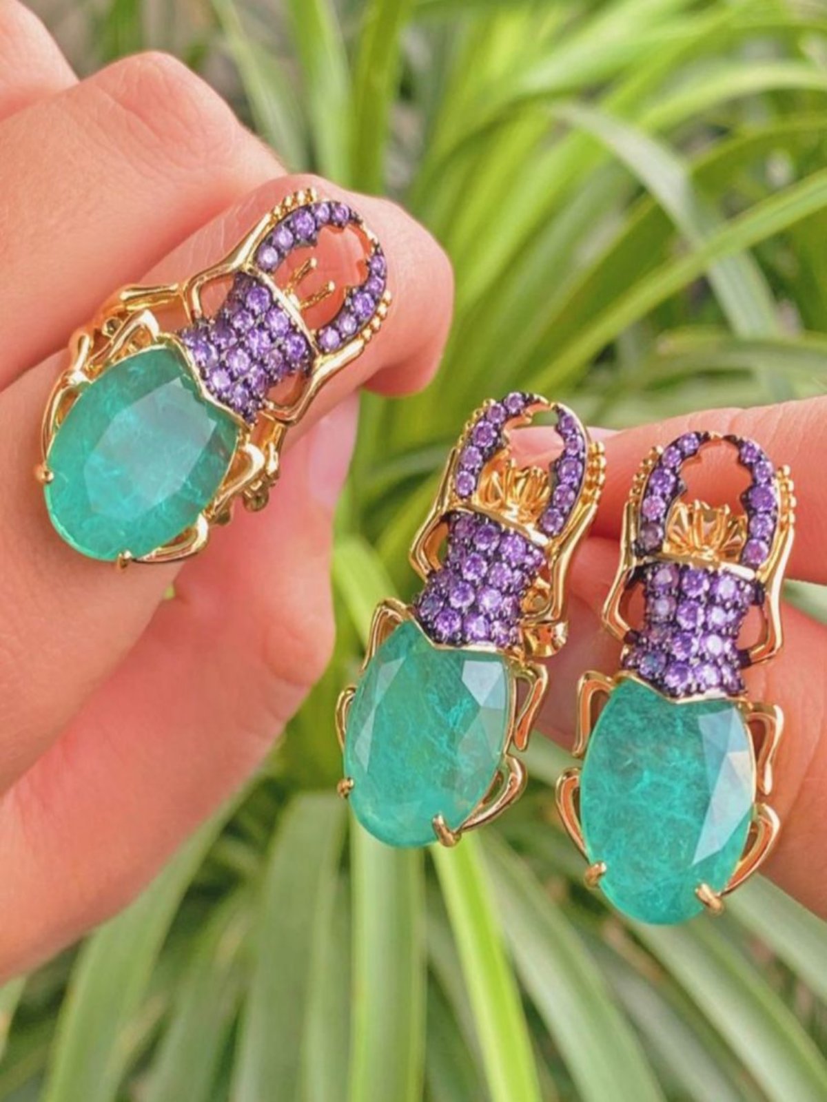 Beetle Fusion Earring