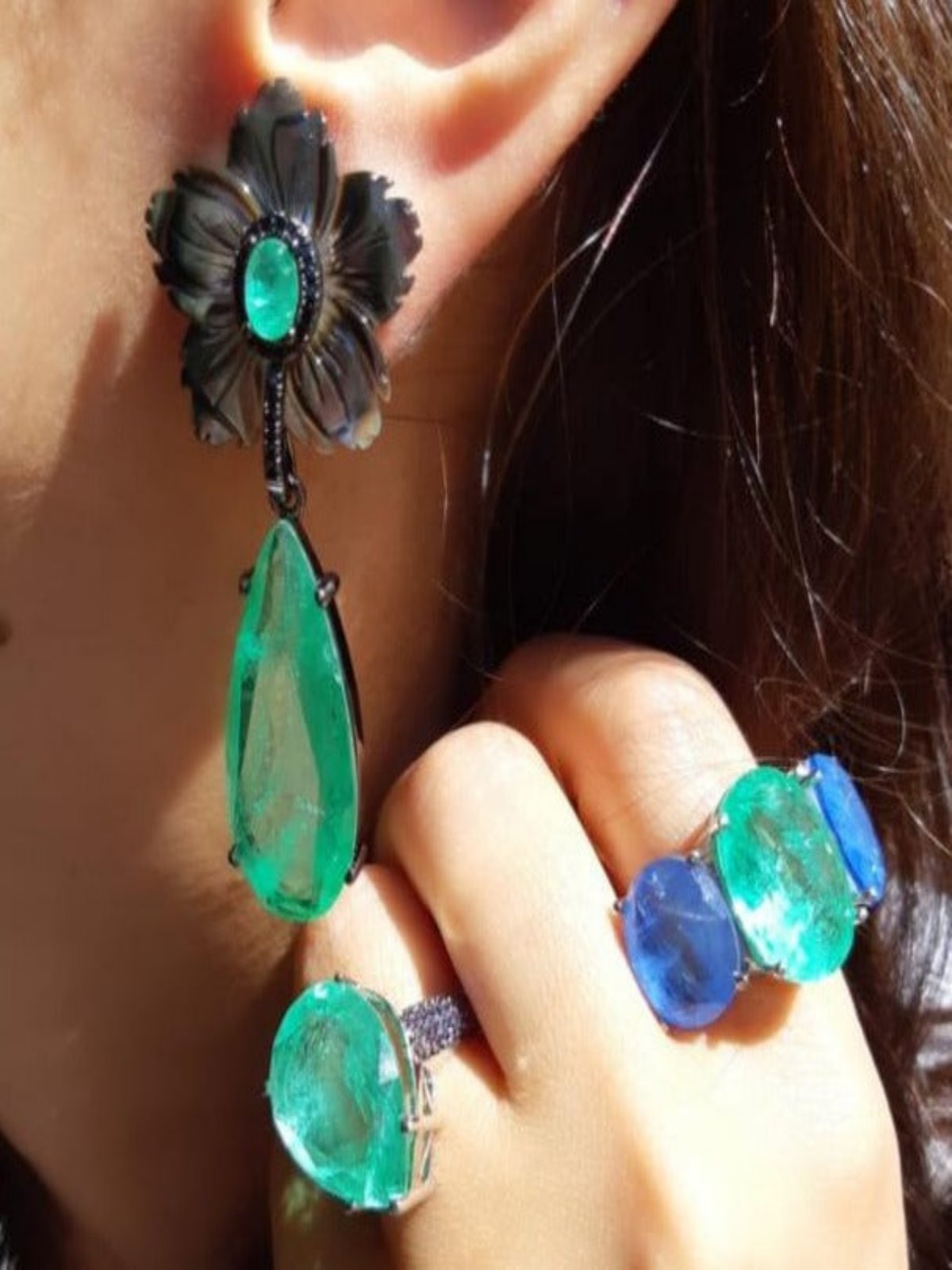 Brinco Flor Madrepérola Encantada