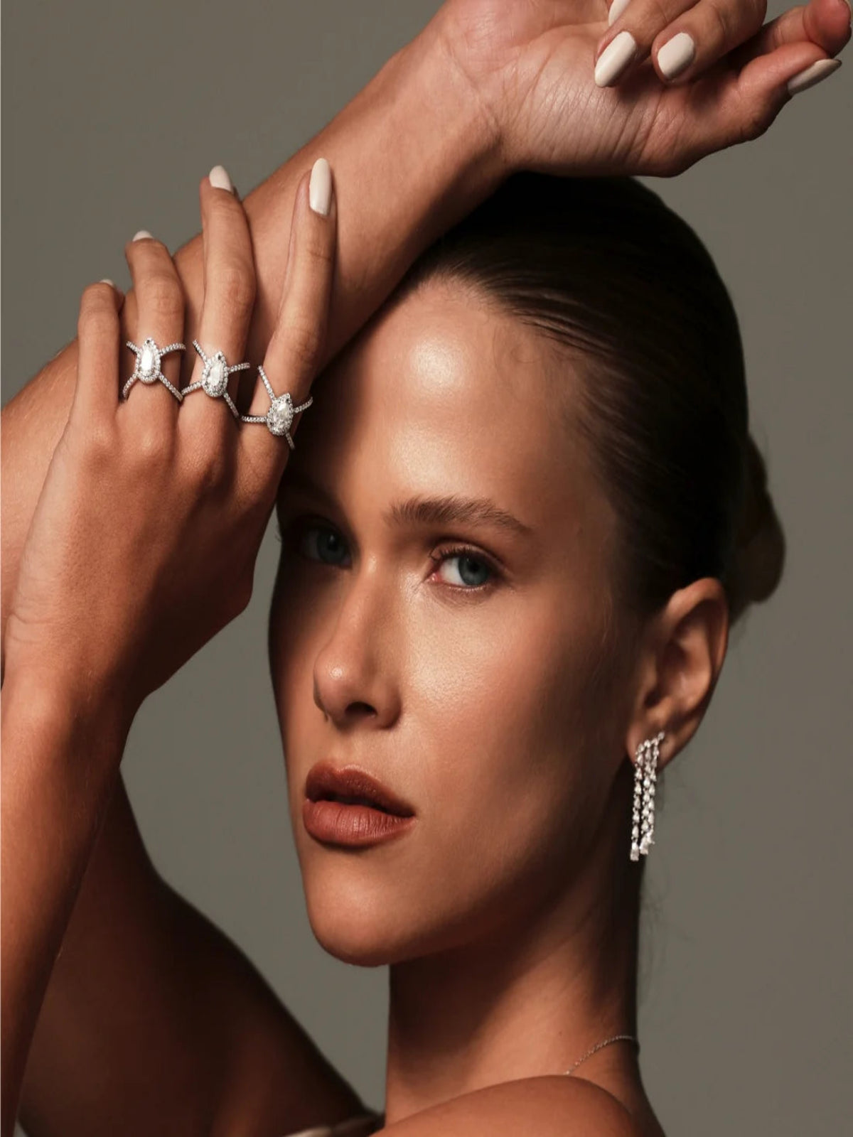 Anel X Glam Moissanite 2 ct Aro 17