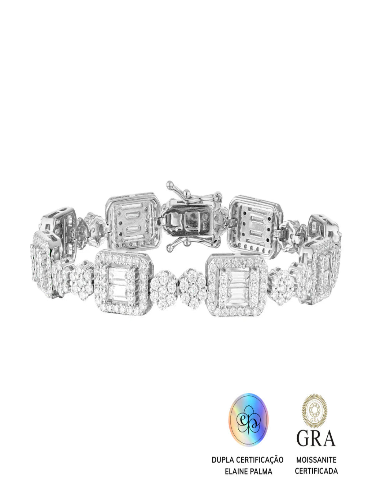 Pulseira Formas Glam Moissanite 5.9 ct