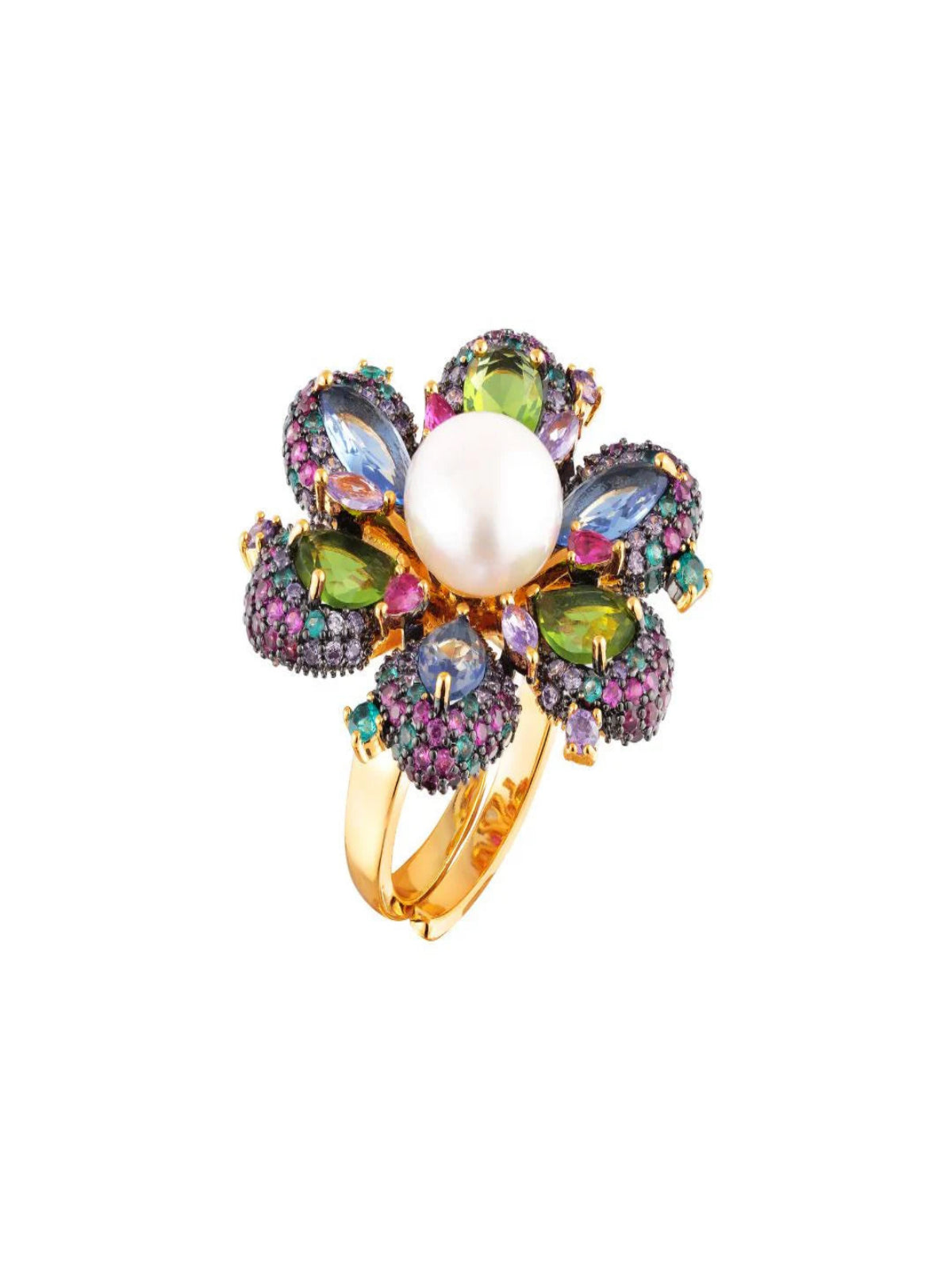 Anel Flor Ninfas- Ajustável