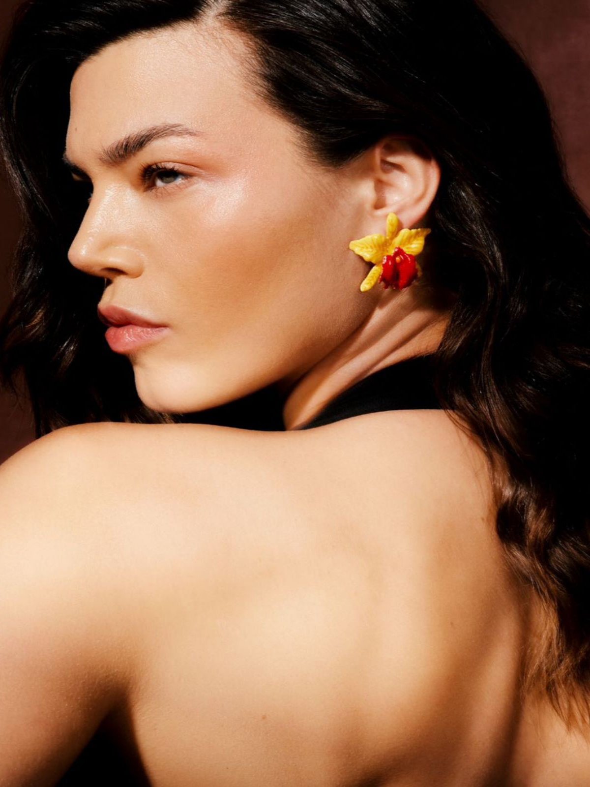 Brinco Orquídea Colors