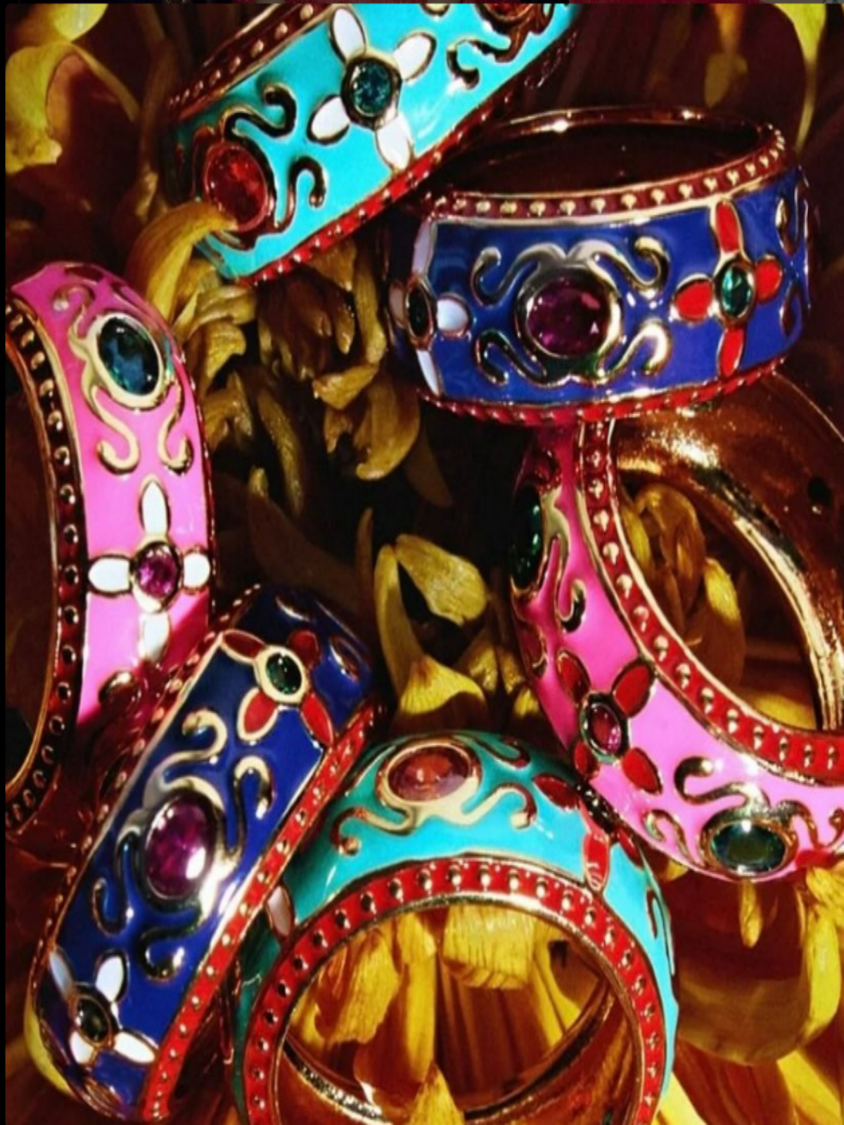 Anel Boho Azul Marinho - Aro 15