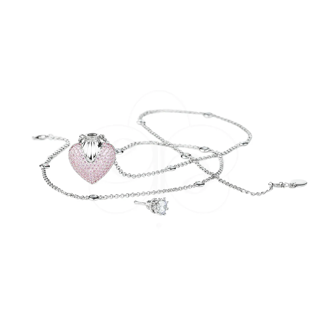 Colar Perfumeiro Coração Pink