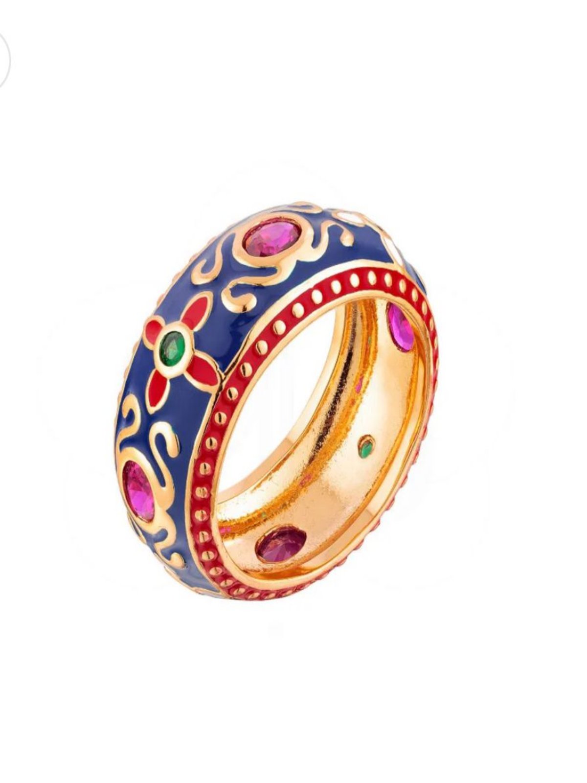 Anel Boho Azul Marinho - Aro 15