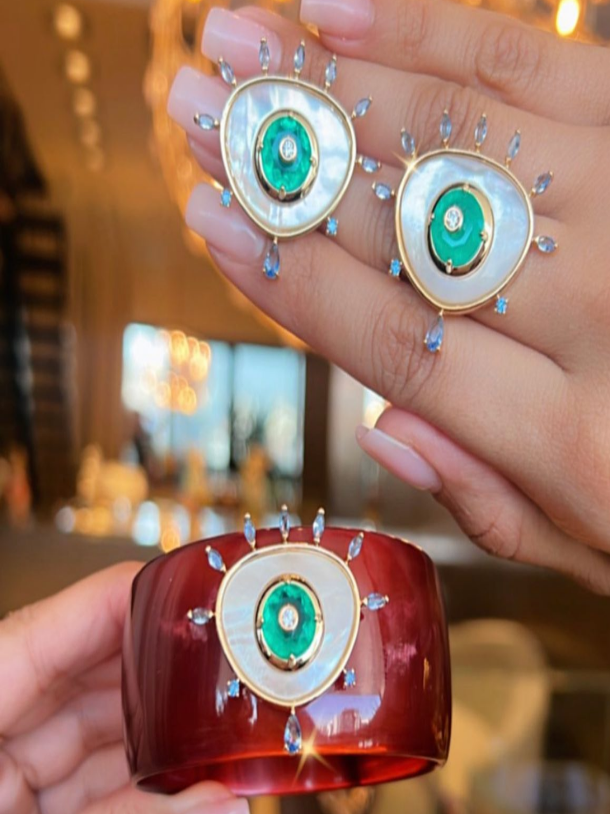 Bracelete Horn Olho Grego