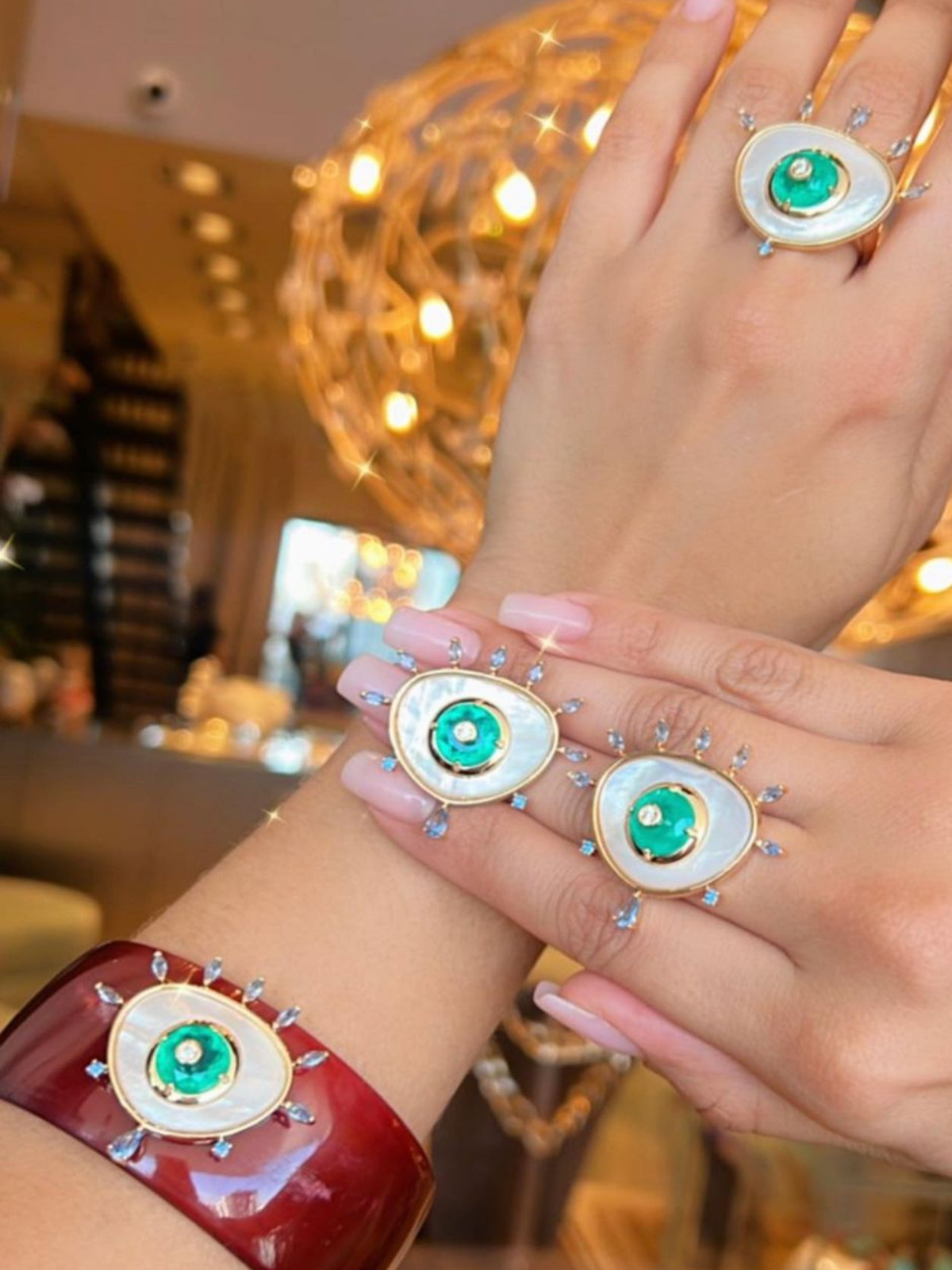 Greek Eye Ring