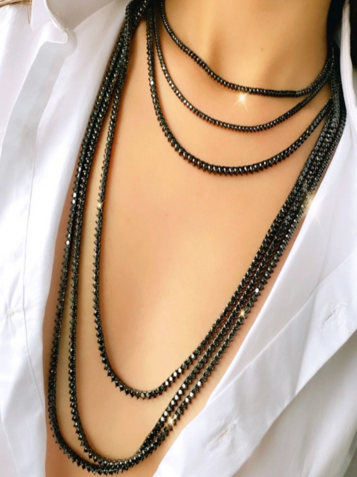 Colar Riviera Ródio Negro