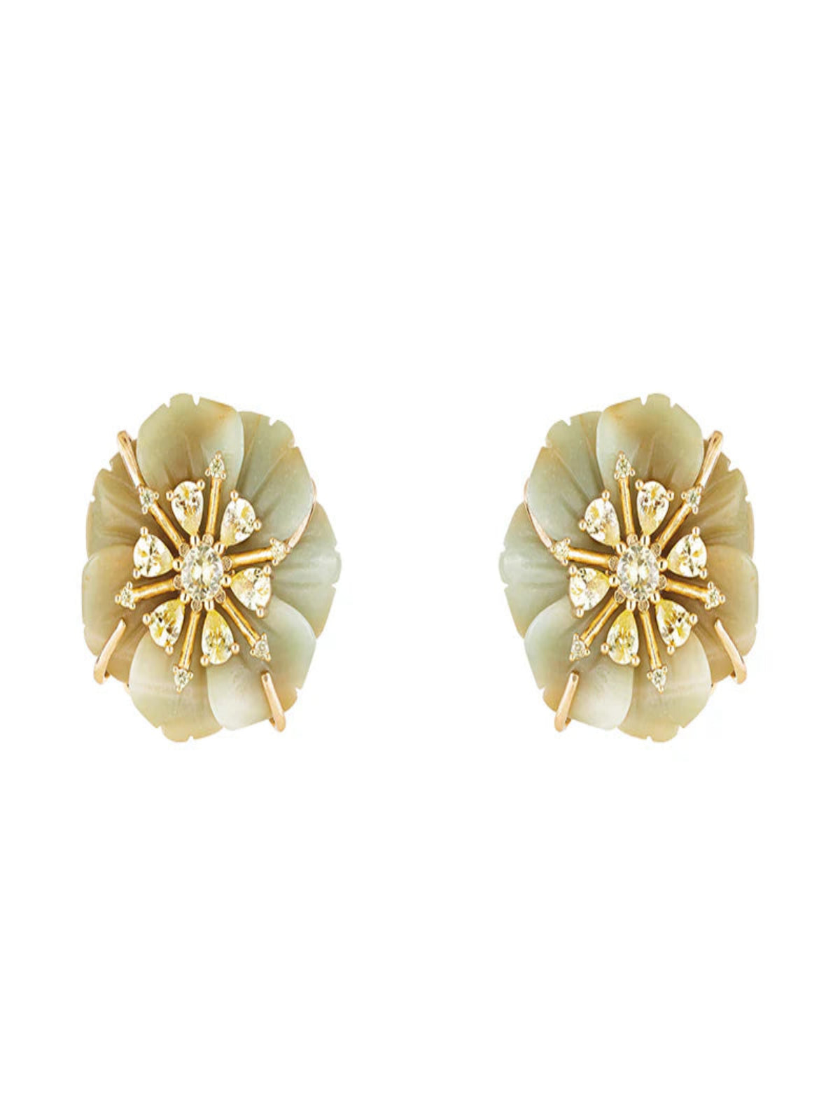 Brinco Flor Calcedônia