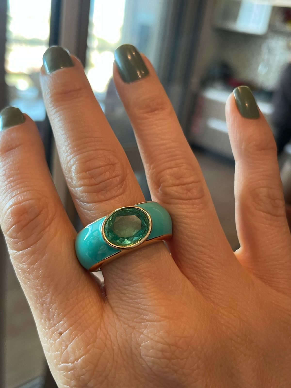 Turquoise Oval Ring