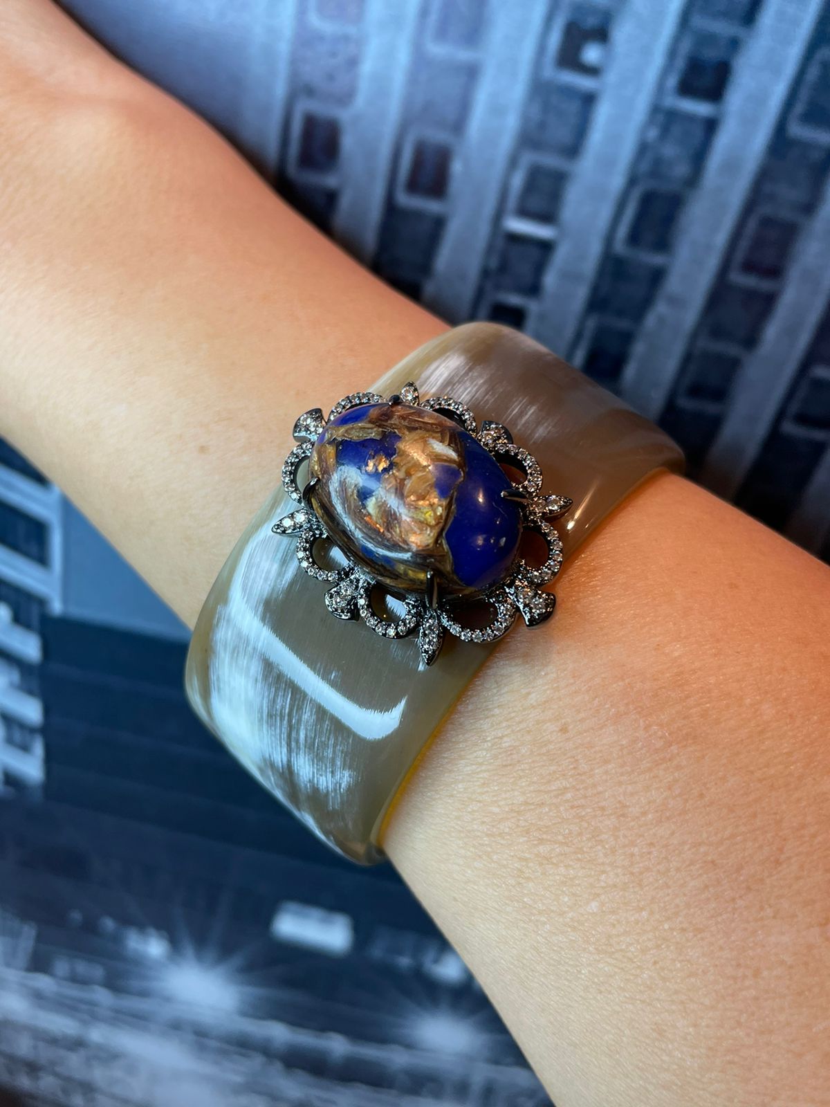 Bracelete Horn Lápis Lazúli