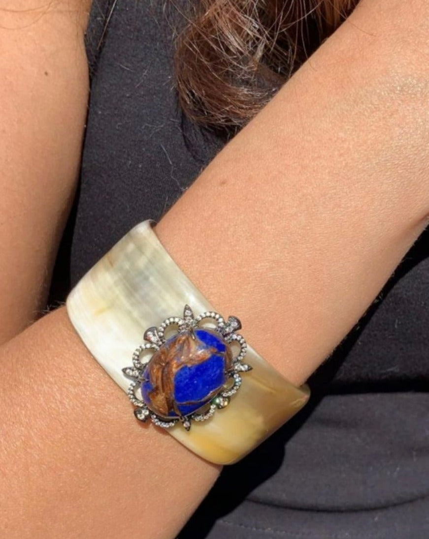 Bracelete Horn Lápis Lazúli