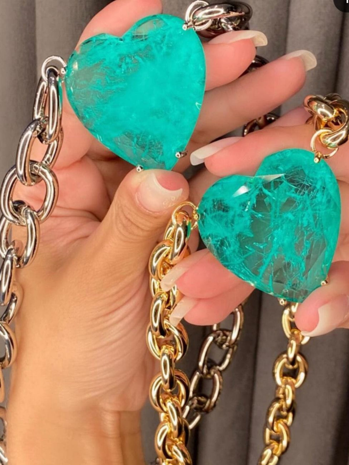 Colar Elos Coração Fusion