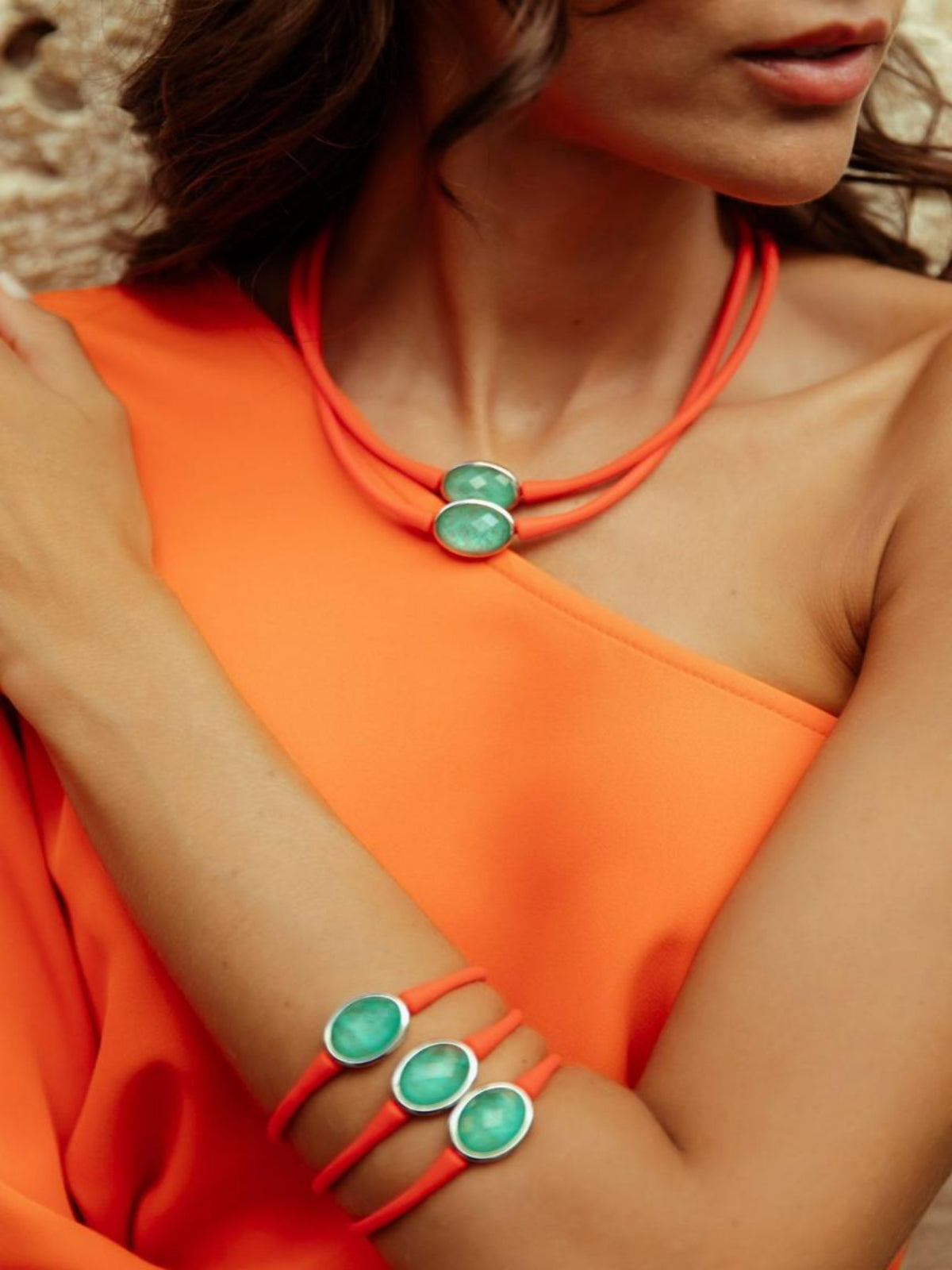 Colar Neoprene Laranja