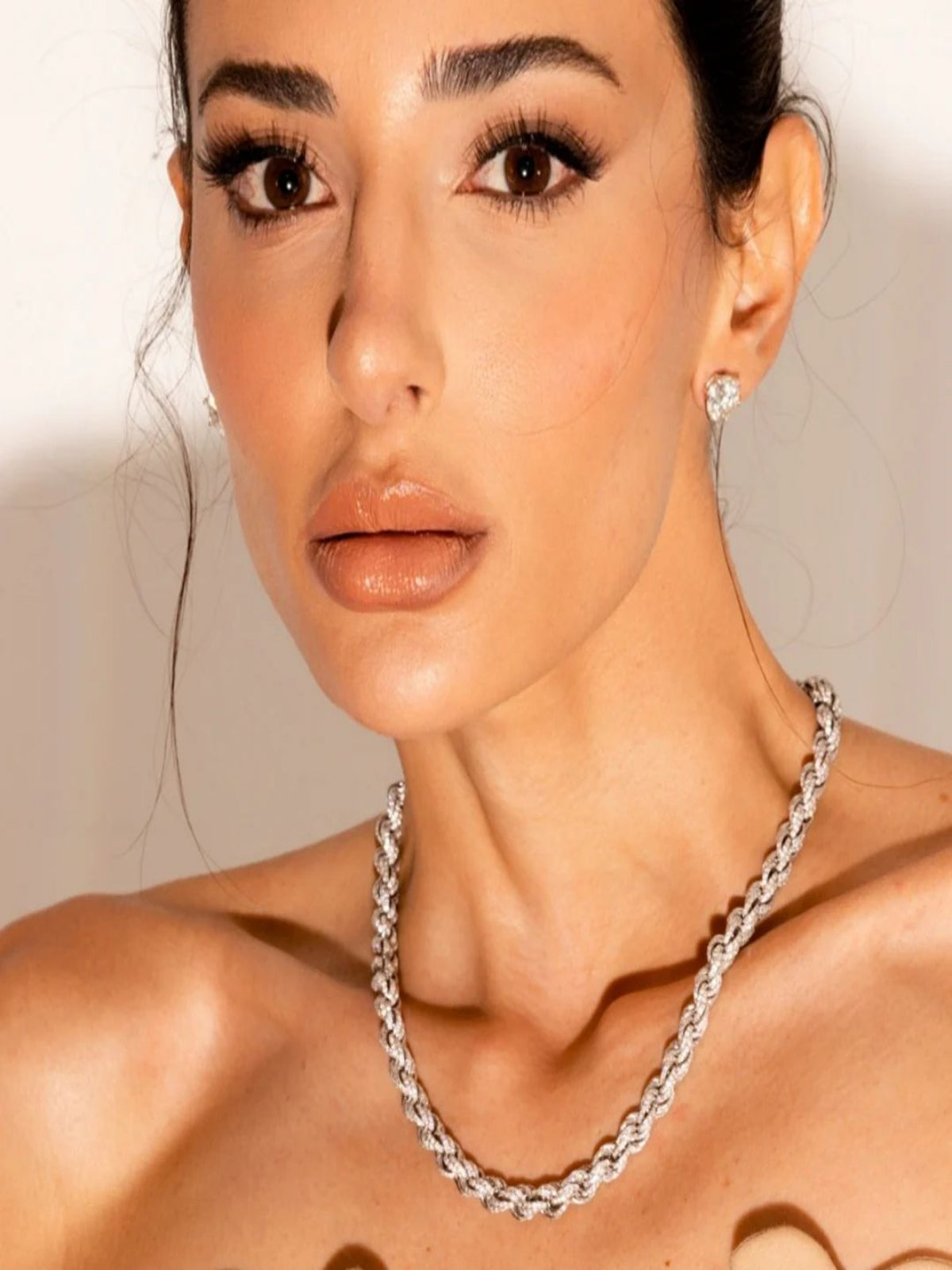 Brinco Solitário Glam Moissanite 6 garras 5.0 ct