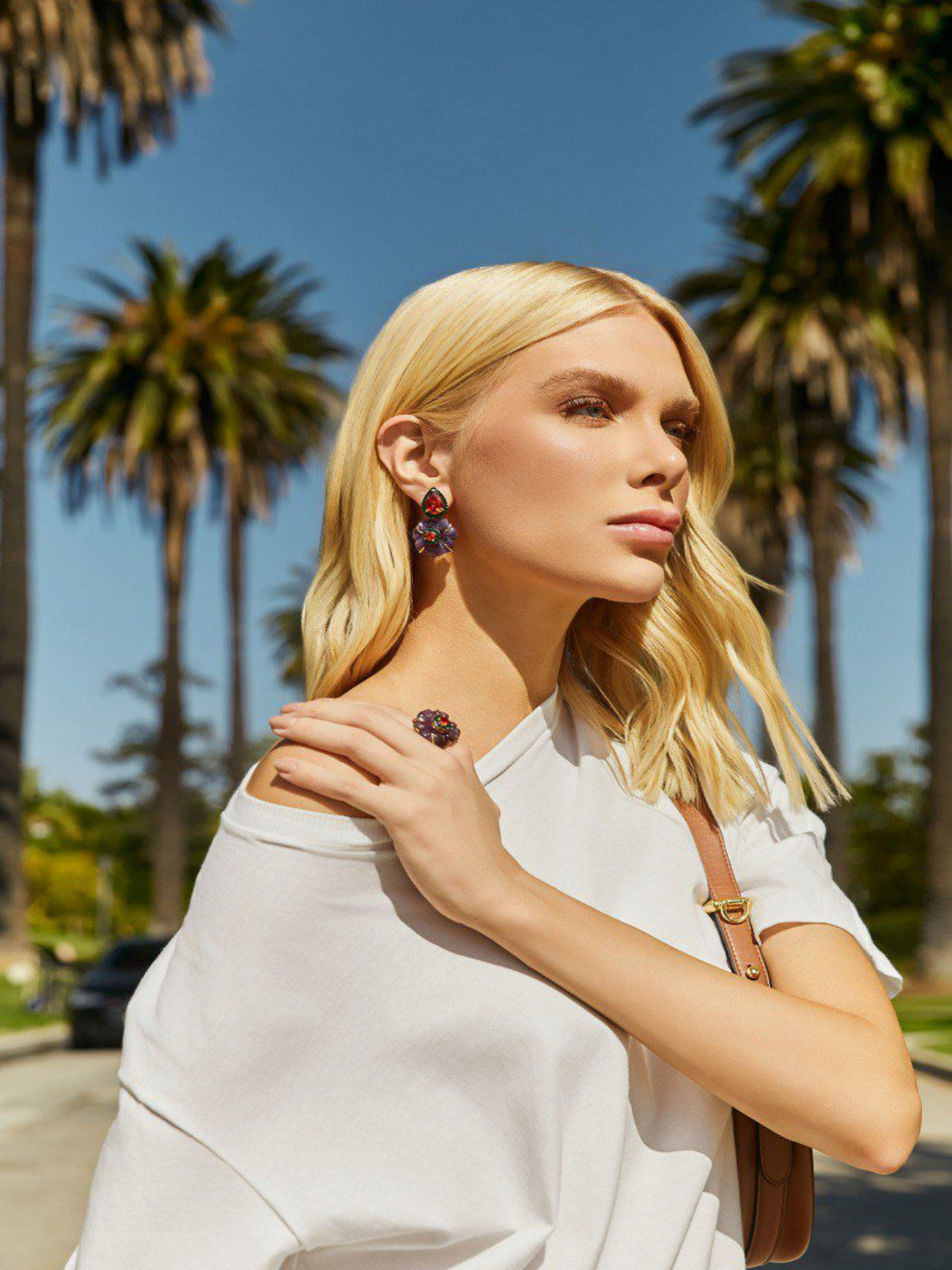 Brinco Malibu Ametista