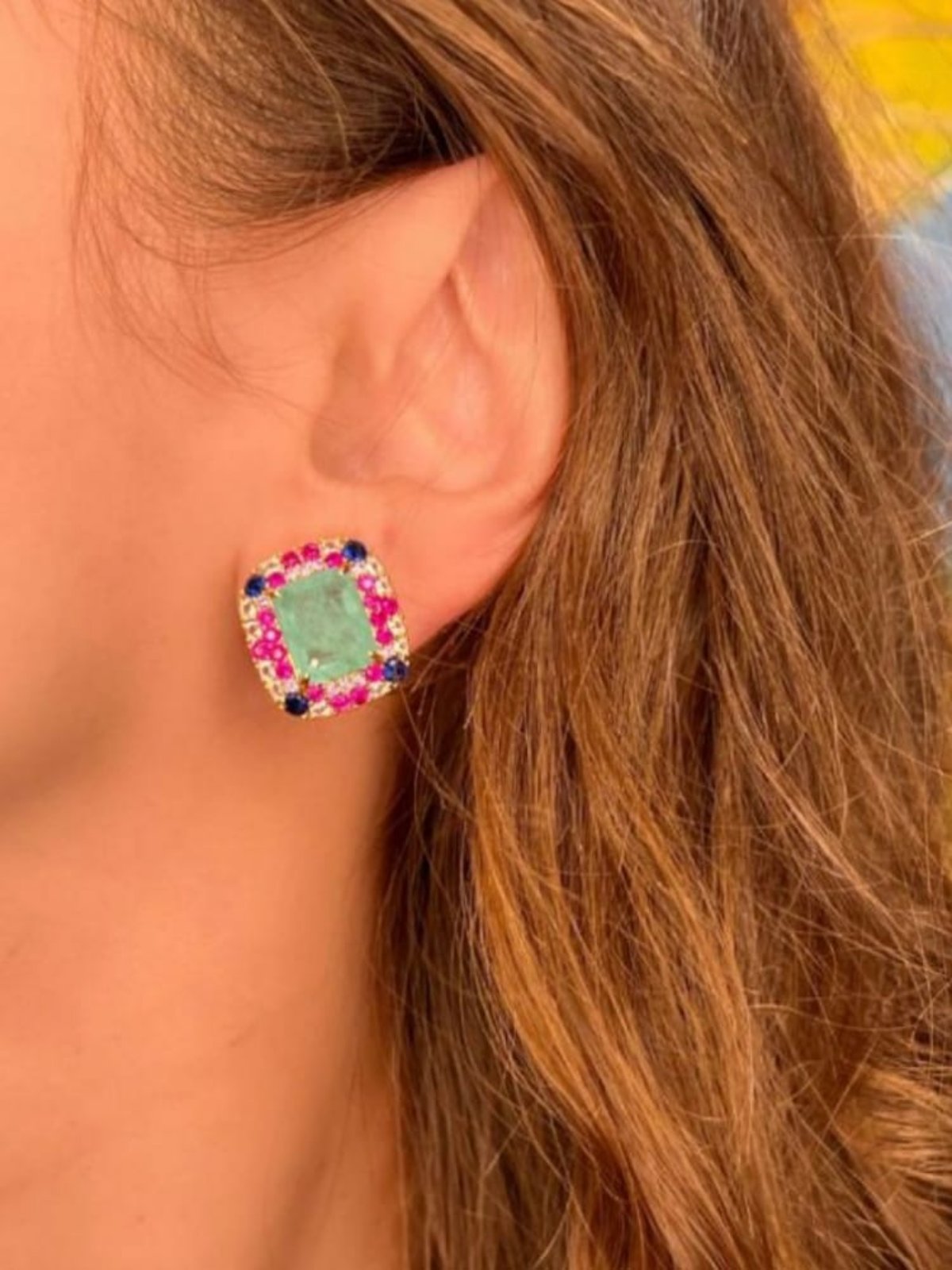 Colorful Zirconia Earring