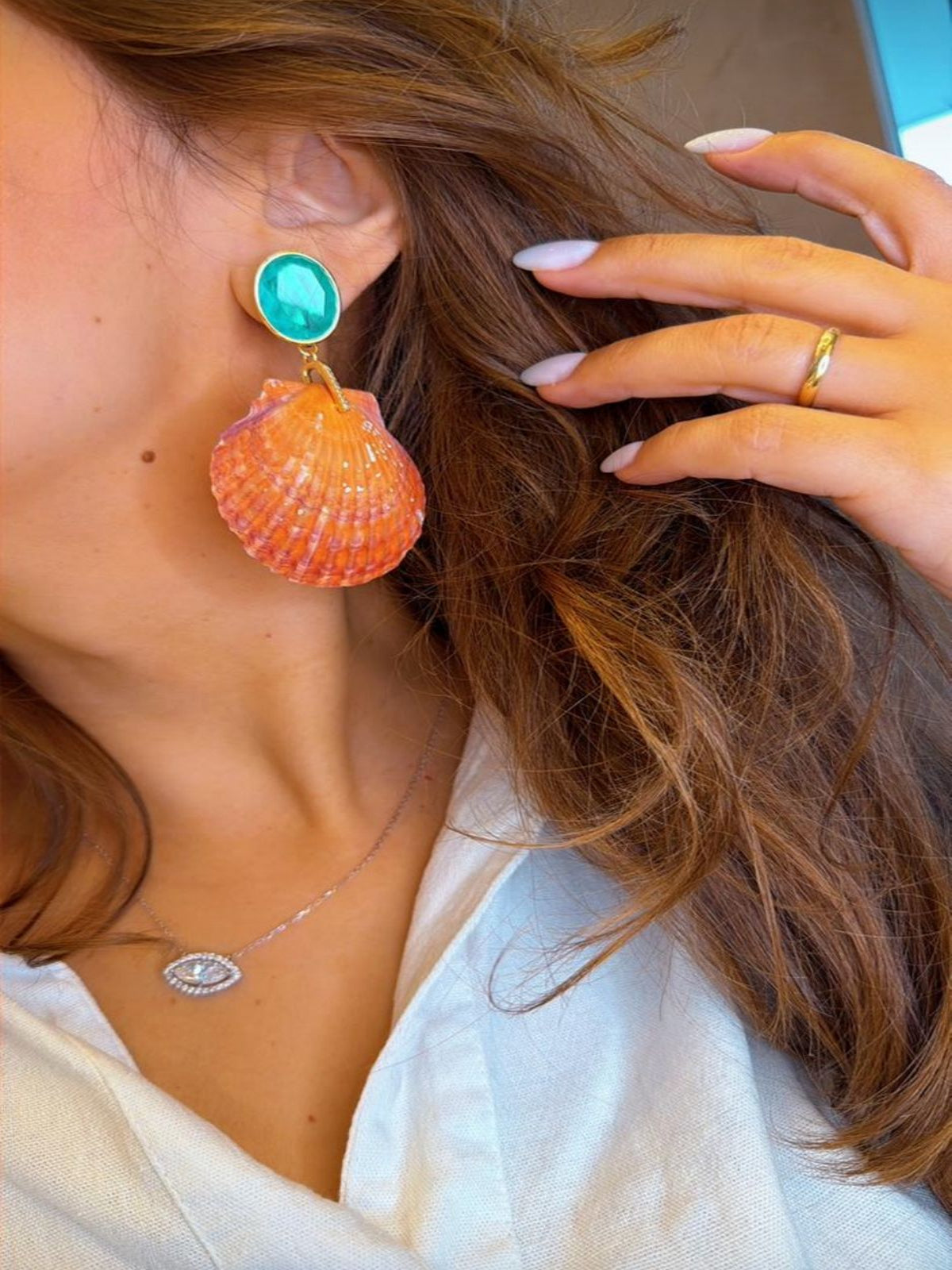 Brinco Concha Natural