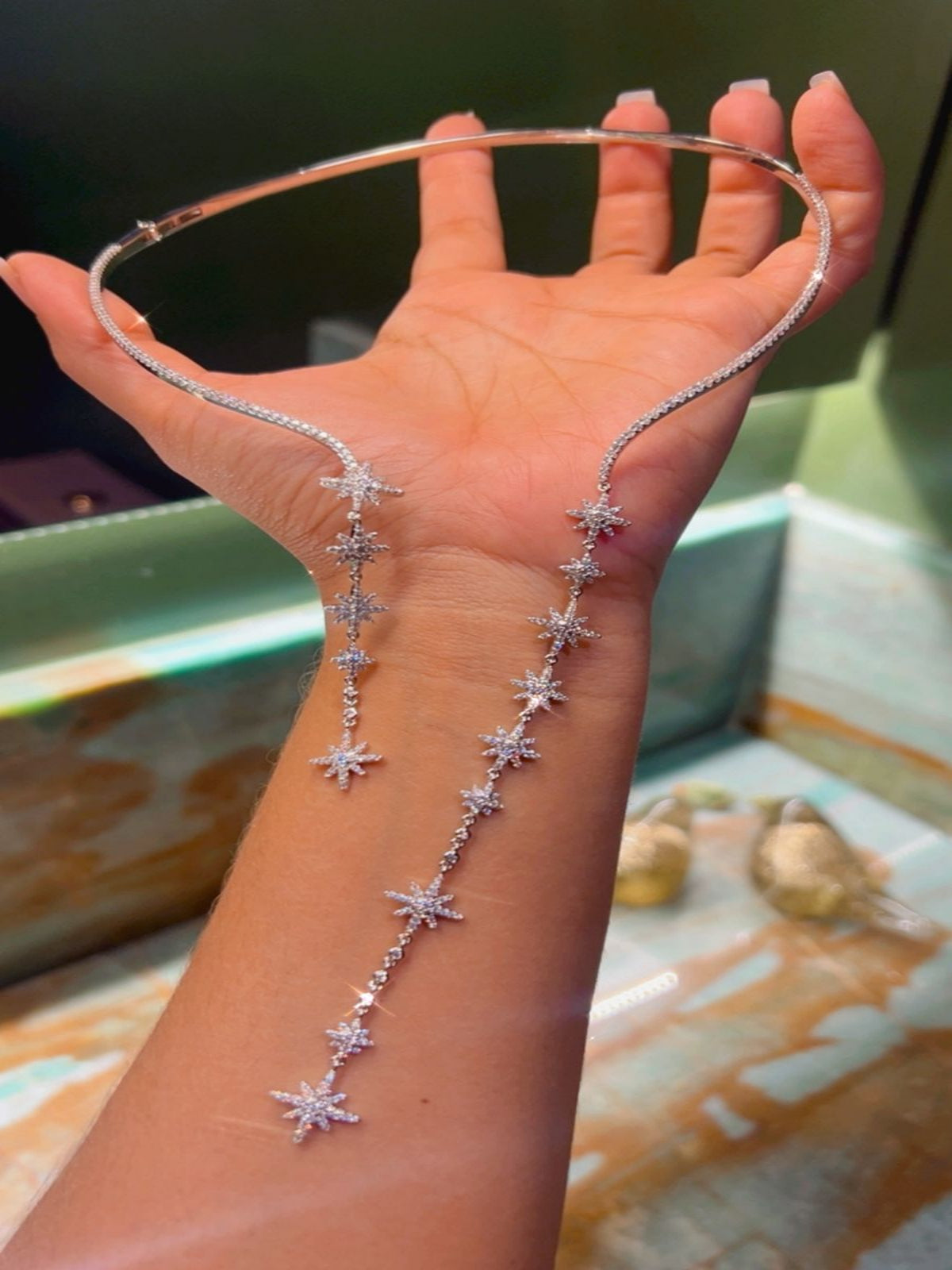 Colar Chocker Stars
