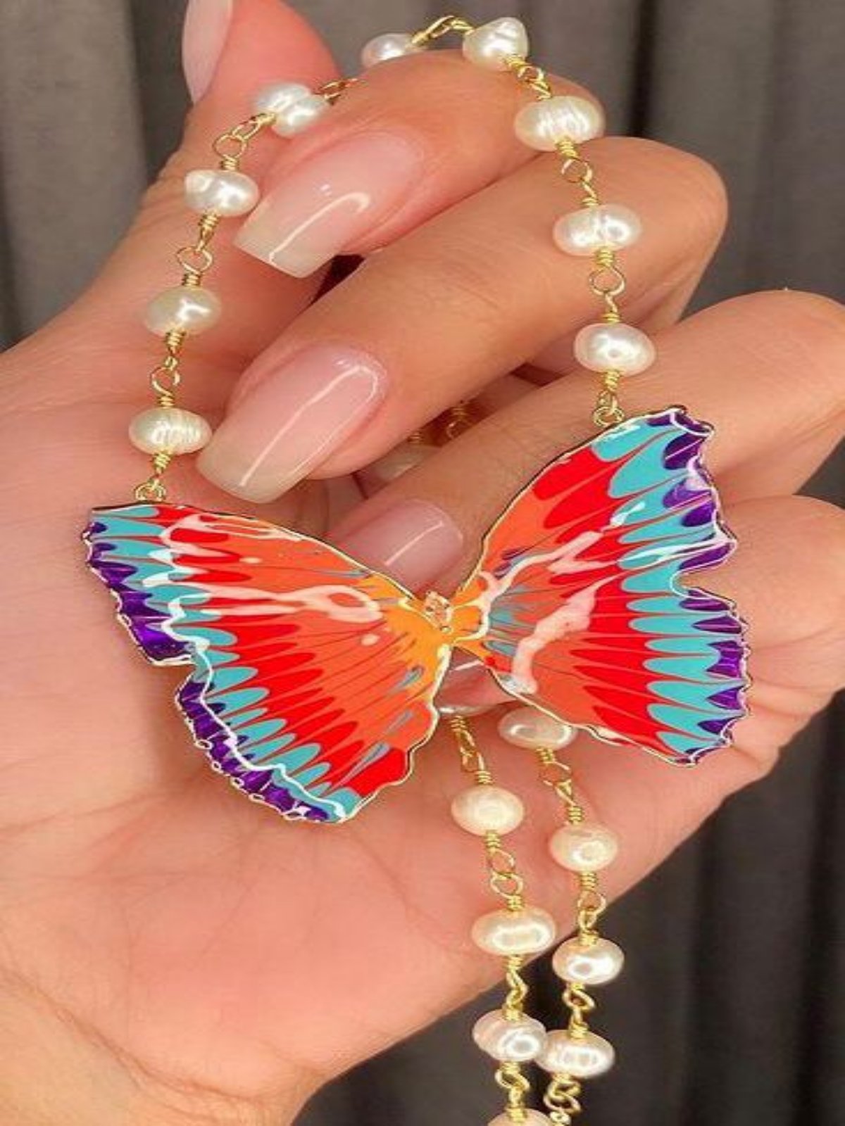 Conjunto Borboleta Pérola