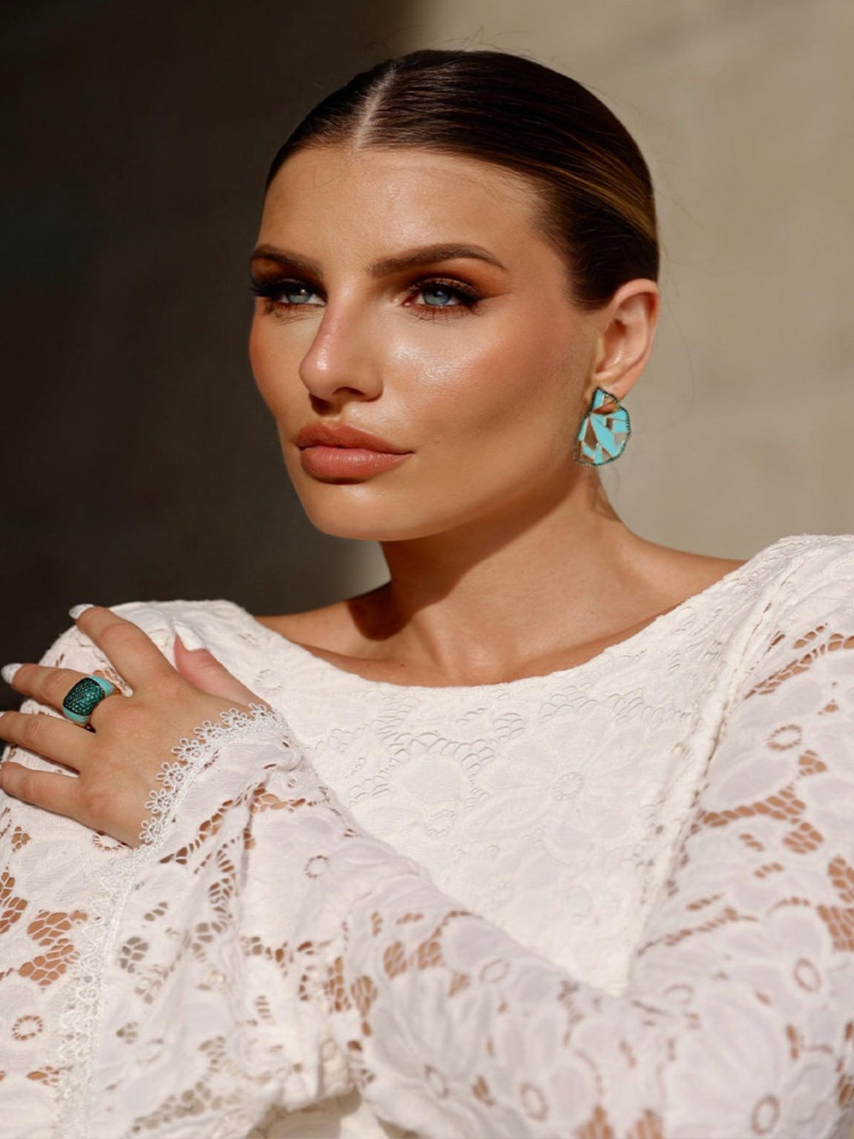 Conjunto Esmaltado Turquesa