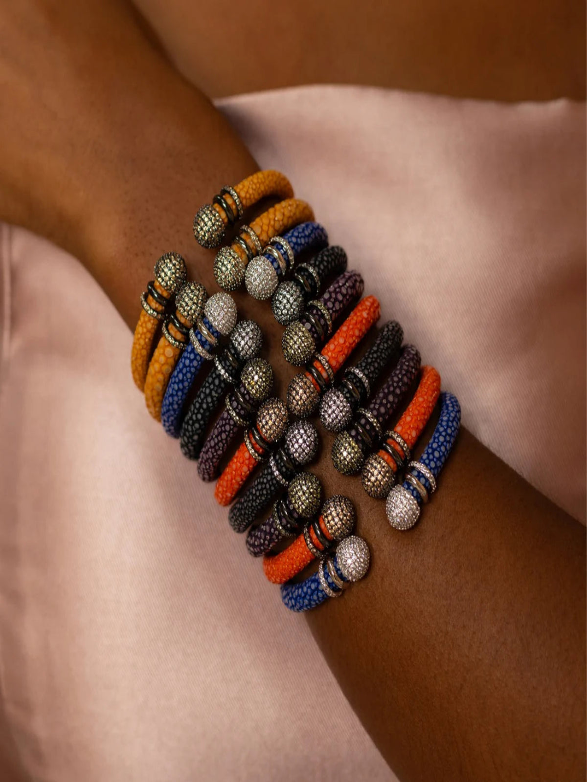 Bracelete Galuchat Sun