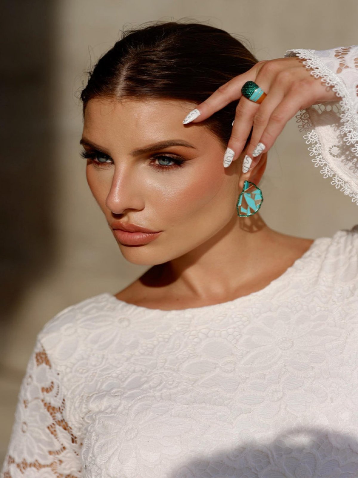 Conjunto Esmaltado Turquesa