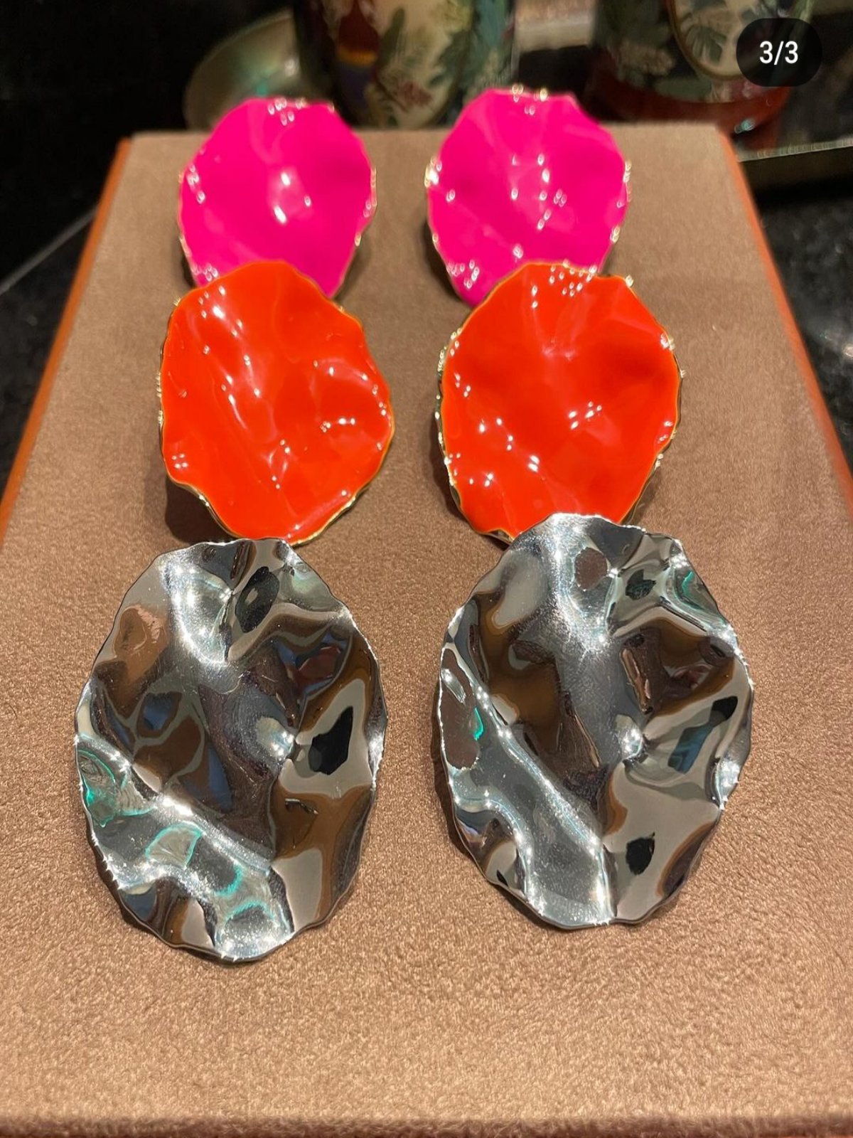 Orange Egypt Earring