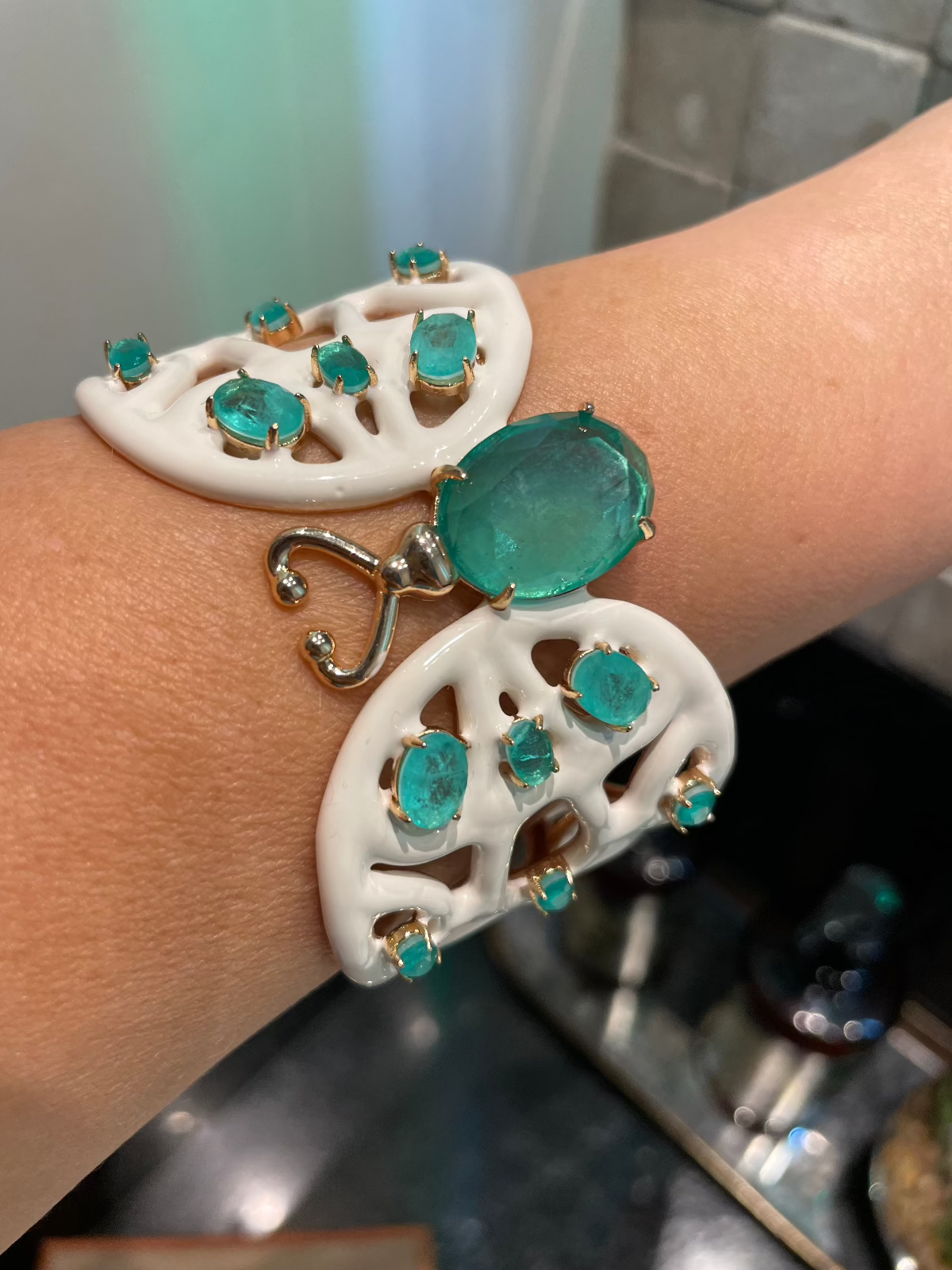 Enamel Bug Bracelet