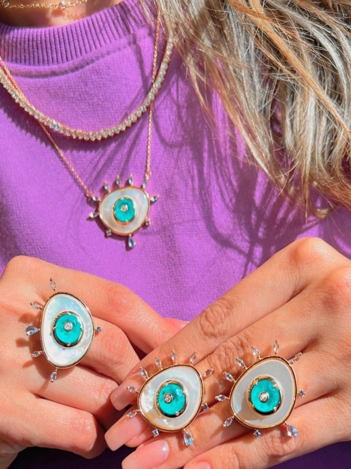 Greek Eye Ring