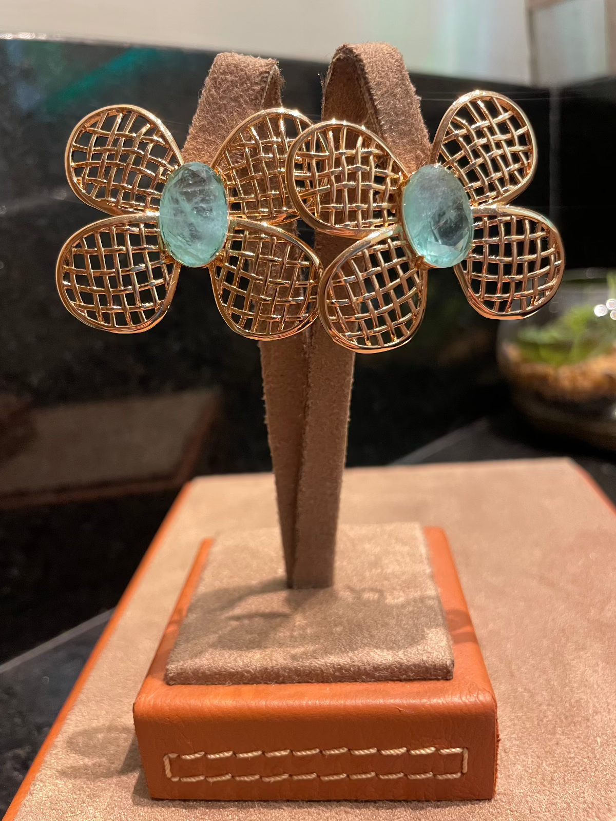 Brinco Flor Acqua