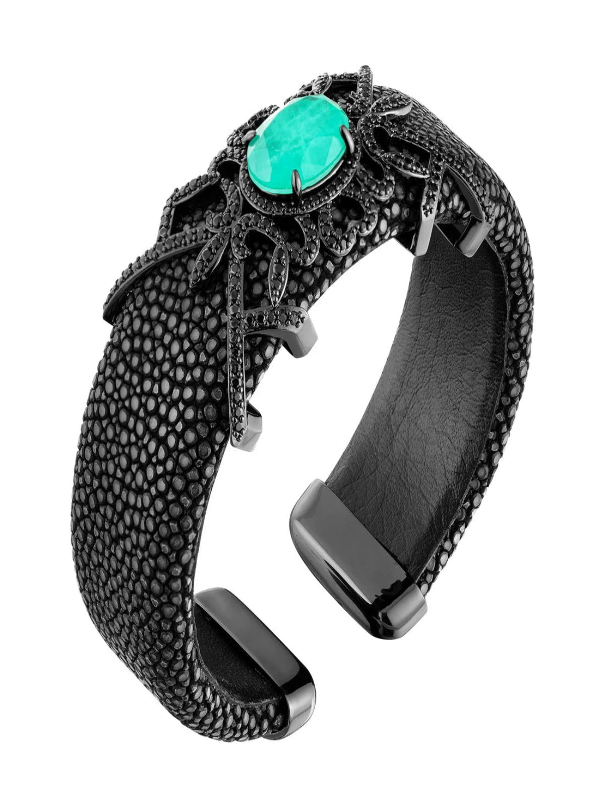 Bracelete Galuchat Amsterdã Olive