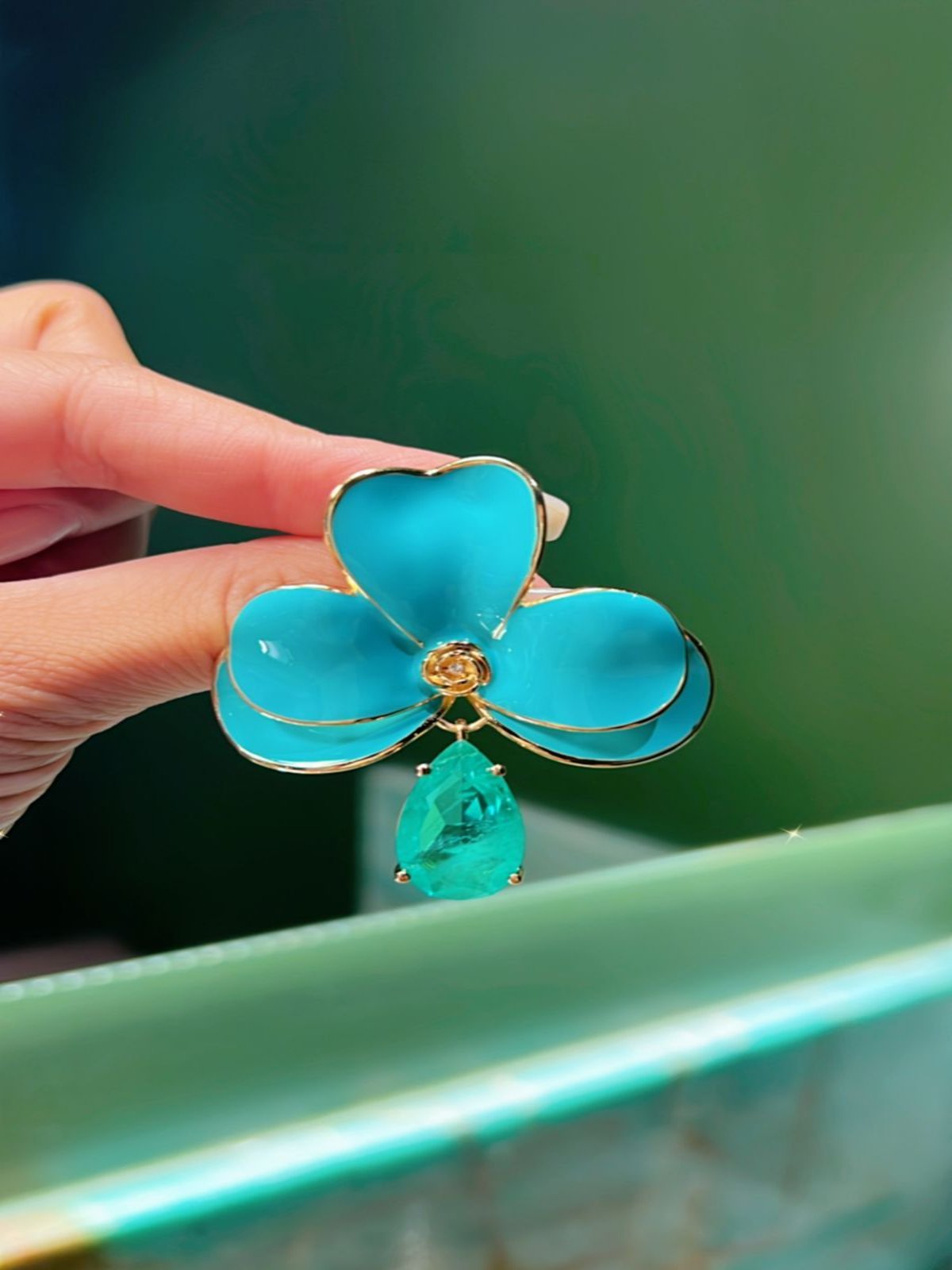 Fusion Tourmaline Orchid Earring