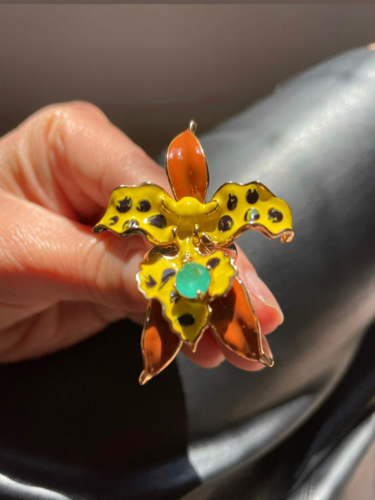 Garden Enamelled Earring