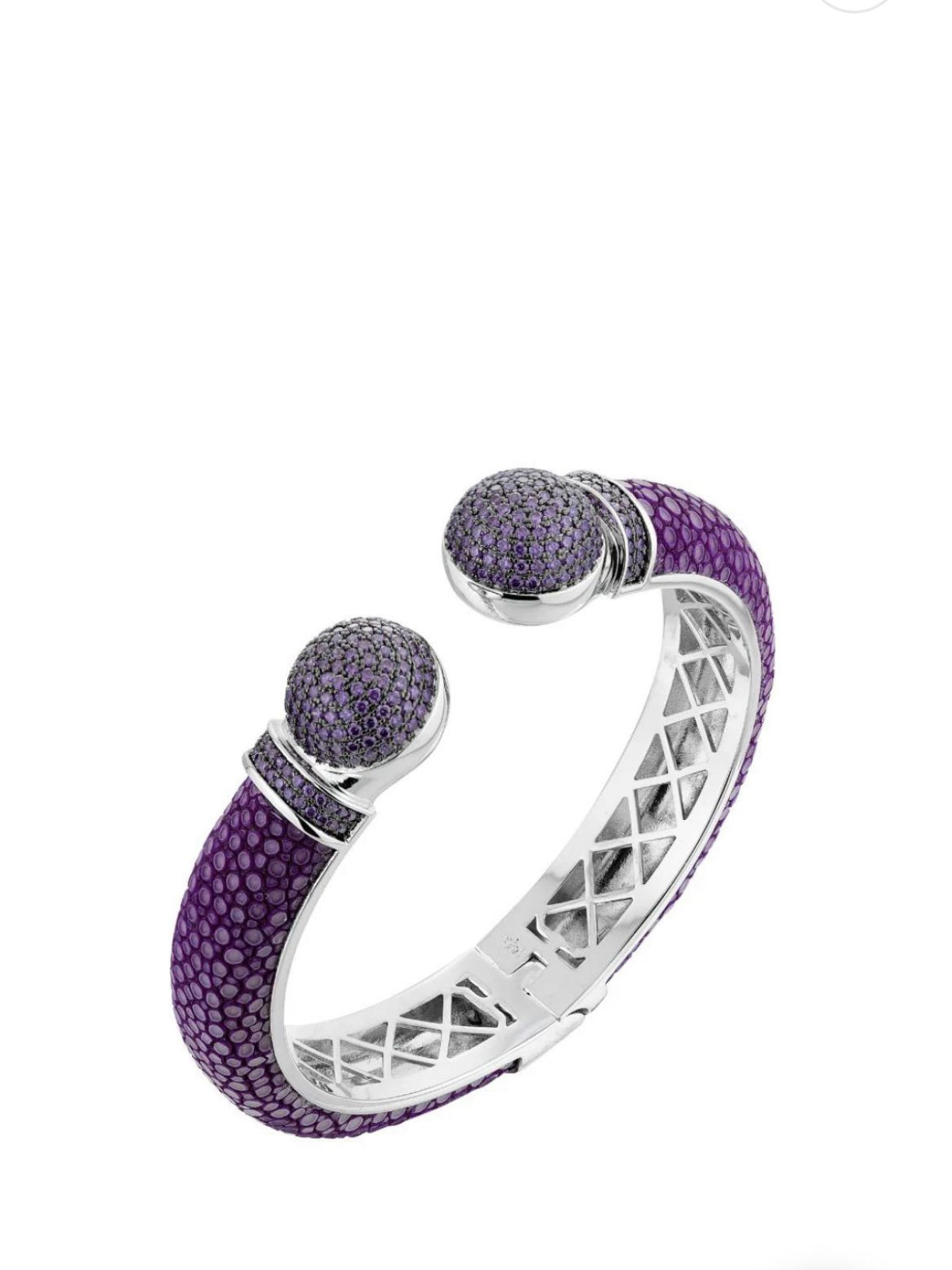 Bracelete Galuchat Milão Roxo