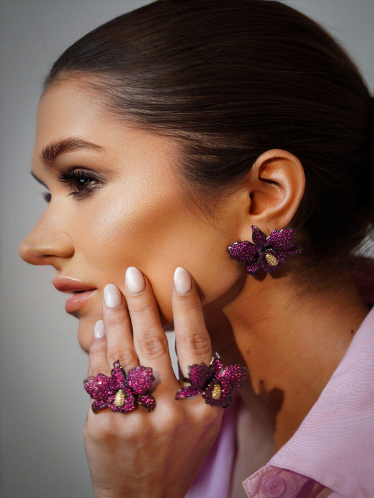 Anel Orquídea Ajustável