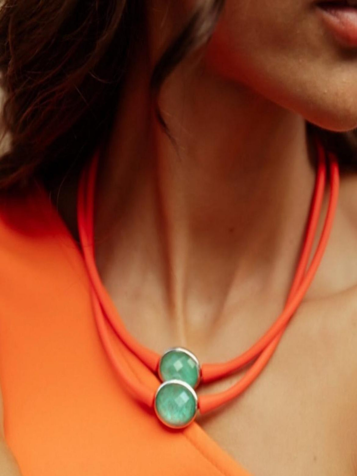 Colar Neoprene Laranja