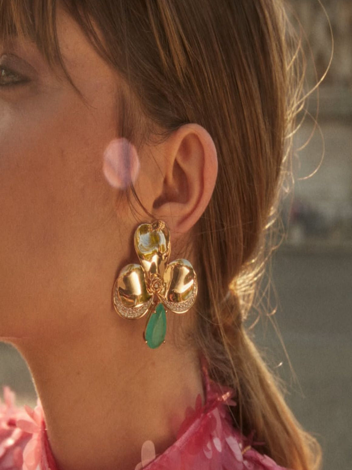 Brinco Orquídea Gold Fusion