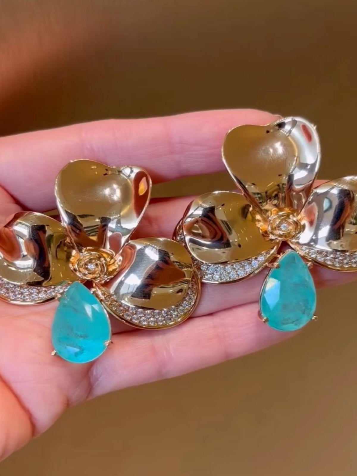 Brinco Orquídea Gold Fusion