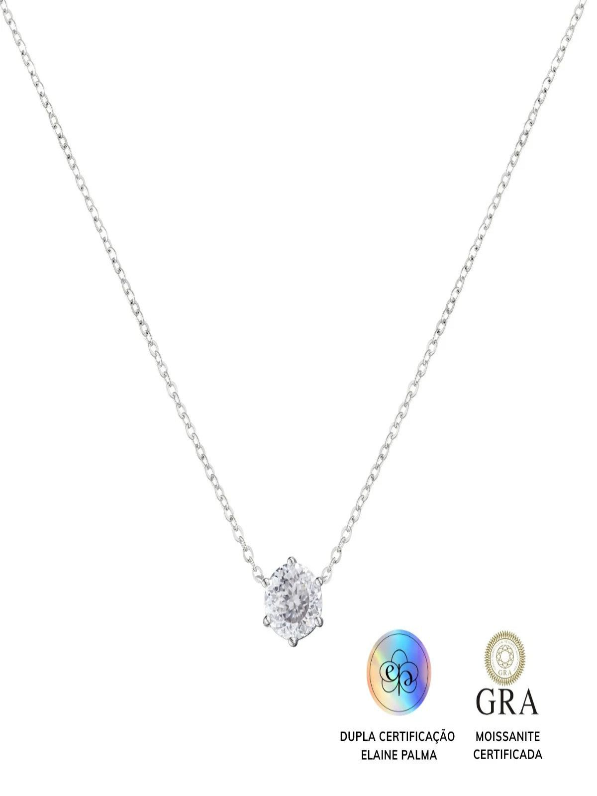 Colar Ponto de Luz Glam Soul Moissanite
