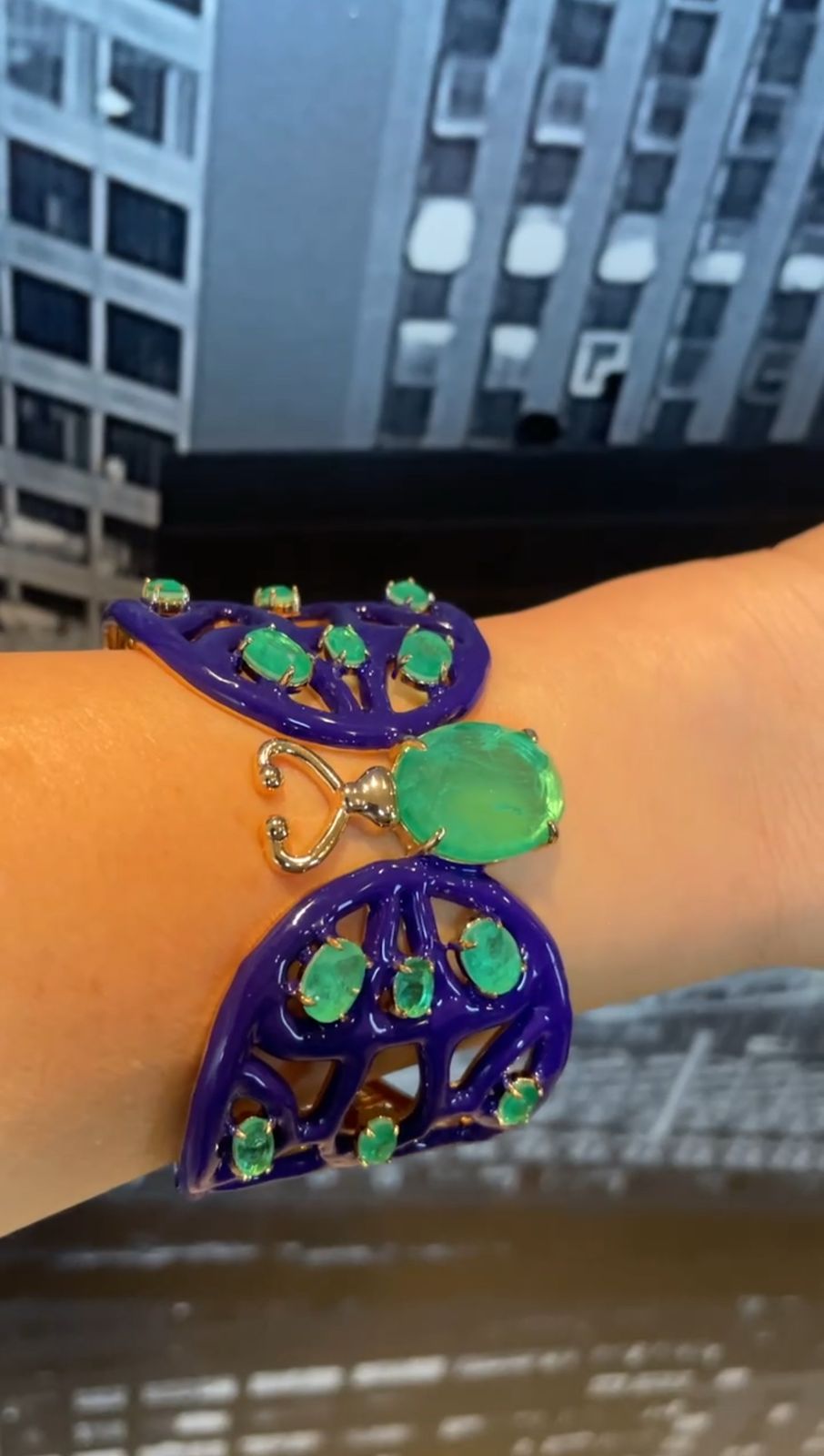 Pulsera de insectos esmaltados