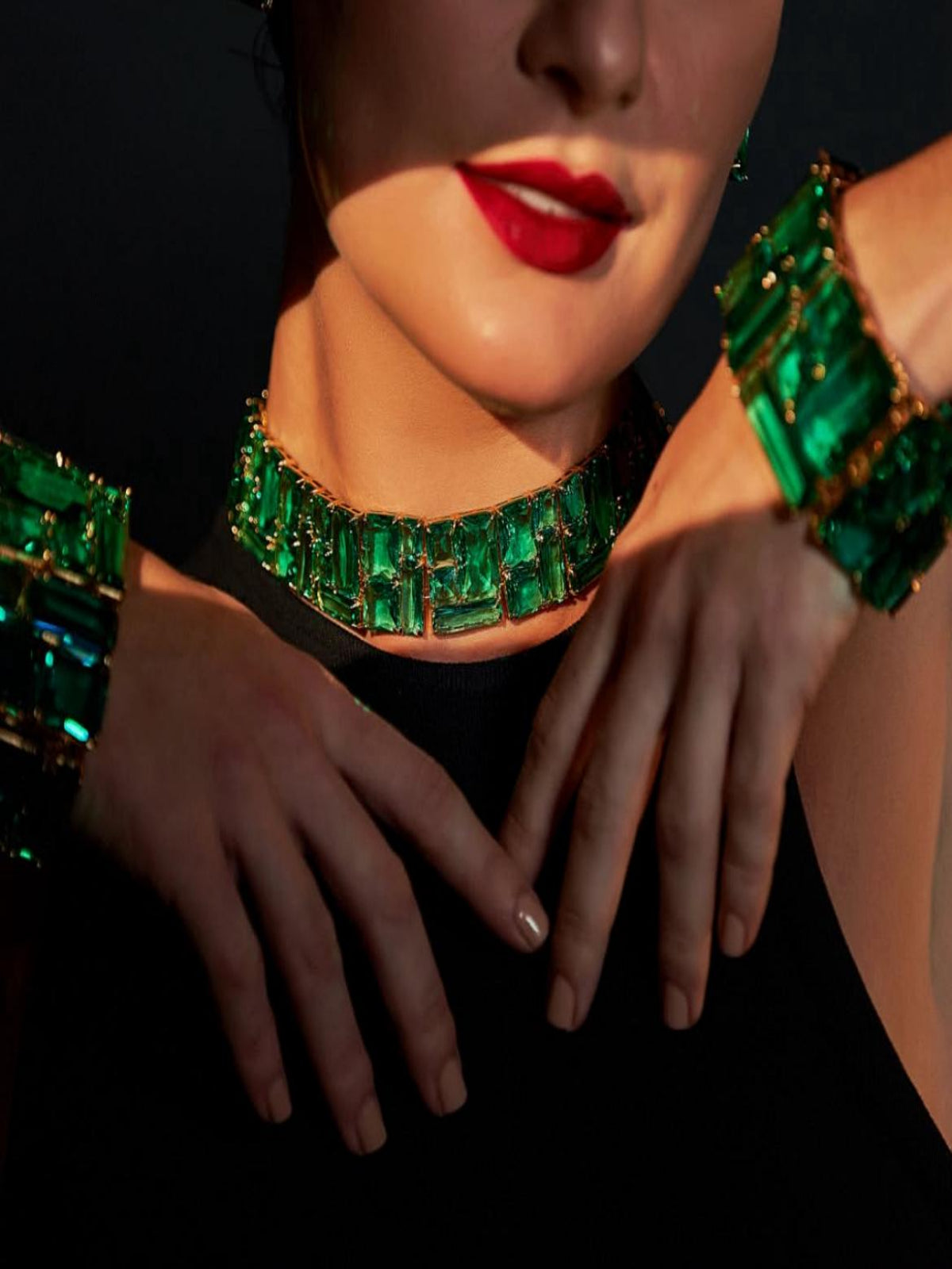 Choker Cristal Esmeralda