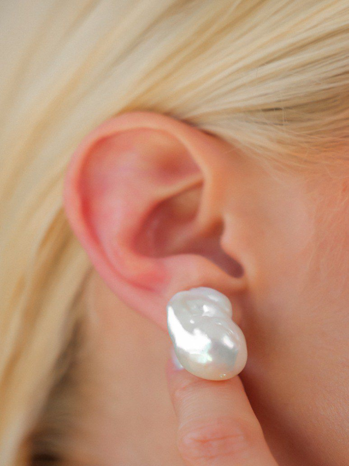 Brinco Pérola Barroca Prata 925