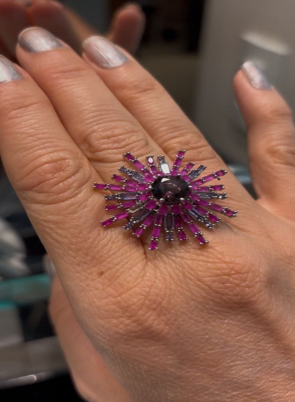 Anel Soleil Pink Ajustável