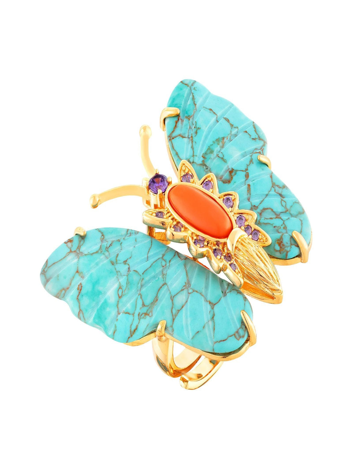 Anel Butterfly Turquesa